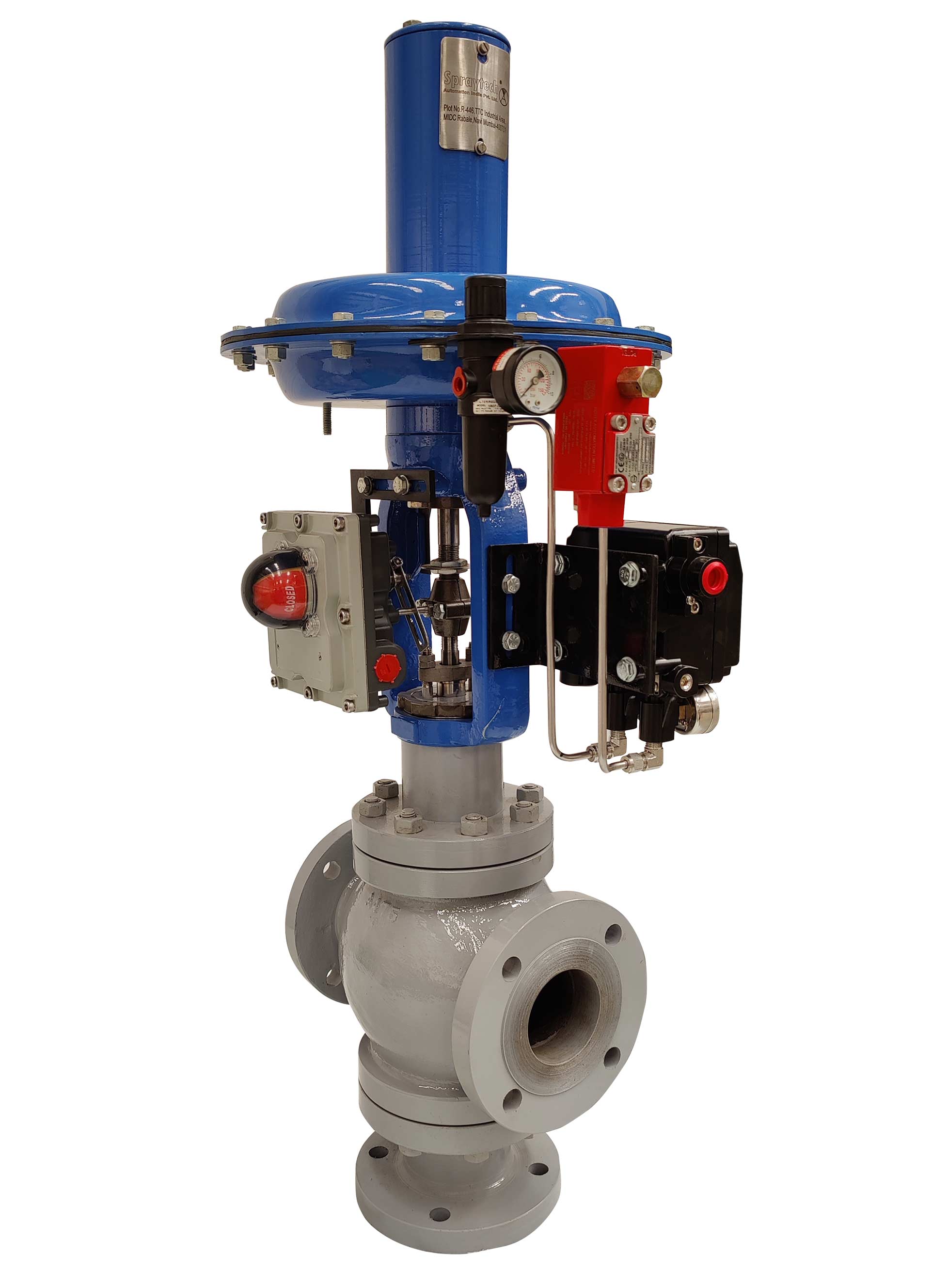 Three way control valve